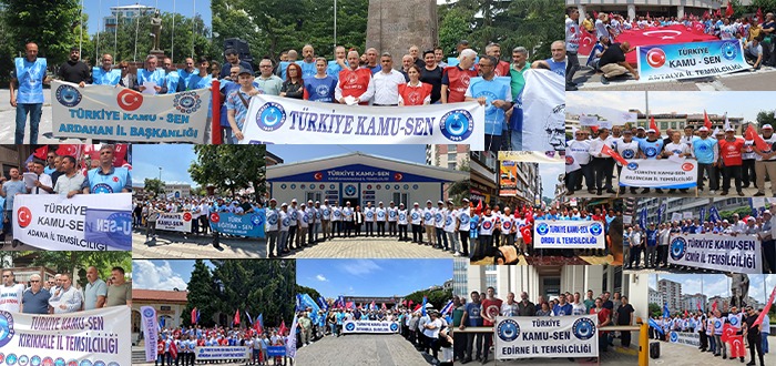 Tüm İllerde Eş Zamanlı Olarak Memur Maaş Artışlarına İlişkin Basın Açıklaması Yaptık