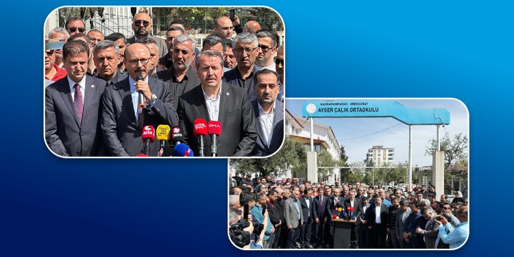 SALDIRININ YAŞANDIĞI AYSER ÇALIK ORTAOKULU’NDA ŞİDDETİ PROTESTO ETTİK!